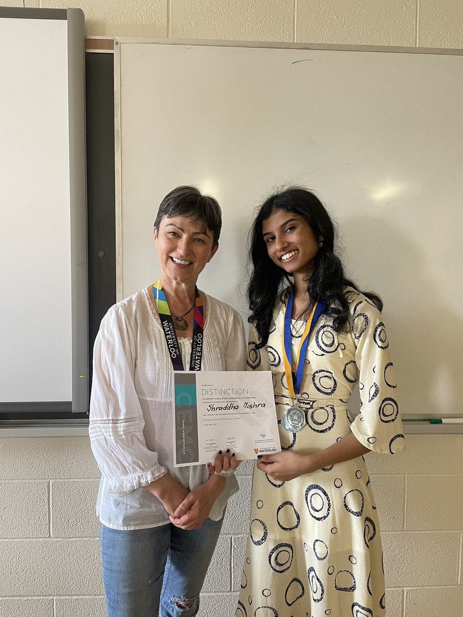 @NorthParkSSca we have our #Euclid and #CSCM champion. Congratulations to my smart and humble Shraddha Mishra. I am very proud of you 👏