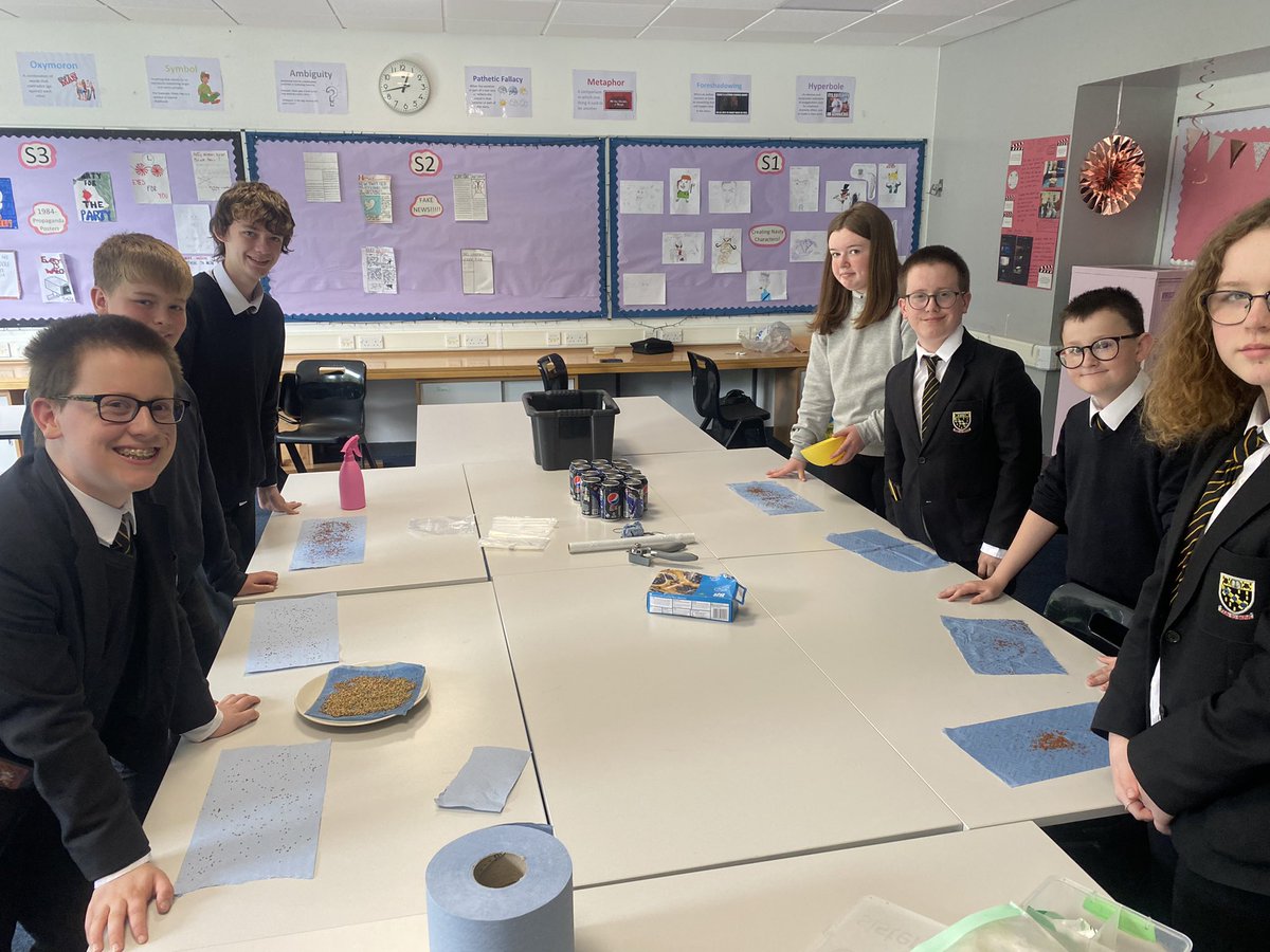 GHS_PEdept's tweet photo. At Mr McNeilβs Grow Your Own Veg activity at lunch our S1 - 3 pupils had a great time learning how to grow watercress π± - enjoy watching them grow over summer! π #GHSWellbeingWeek @GHSfalkirk https://t.co/xKz7BInoQa
