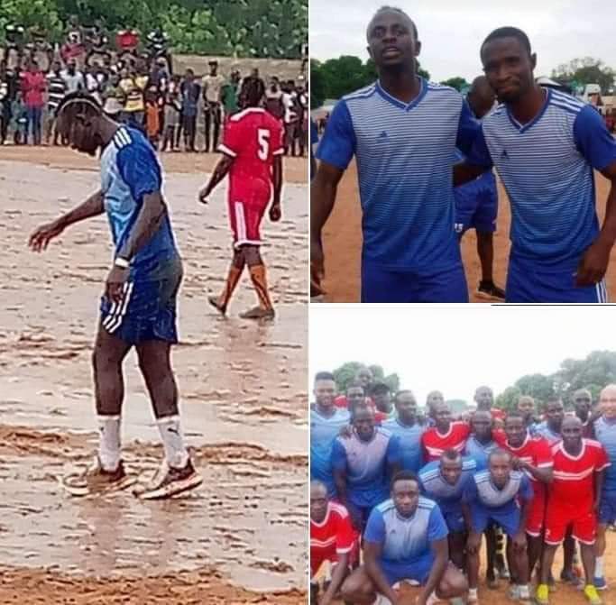 Whiles on holidays, Sadio Mané went to play football in his village in Bambali with his childhood friends.

The rain couldn't even stop Mané having fun with his friends.

He also presented the AFCON trophy to the people in his village.

What a man, Mane is! ❤️🇸🇳

#AfricanFootball