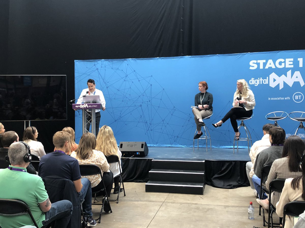 O1sims's tweet photo. Despite my facial expressions in one or two of these photos, I genuinely had a great time at @DigitalDNAHQ this week discussing automation, AI &amp; the future of digital skills

The NI tech sector continues to blossom &amp; I couldn’t be prouder to be part of it and shaping its future https://t.co/G4HaYTAi8f