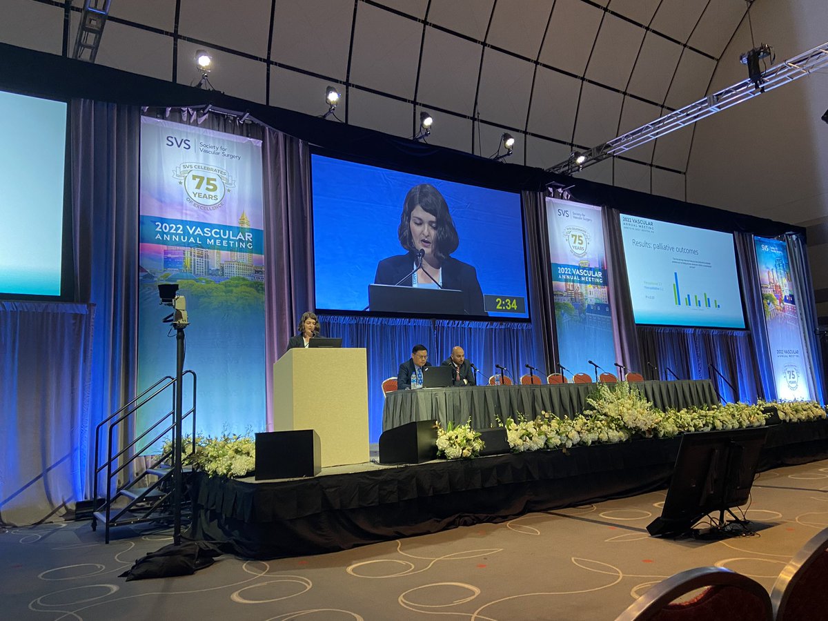 AeroMD's tweet photo. Next up: palliative care in vascular @VESurgery #VESS22- Integrating palliative care in patients with CLTI is feasible with patients reporting a greater understanding of the role of palliative care and less emotional distress following consultation https://t.co/8cJuXYnLgy
