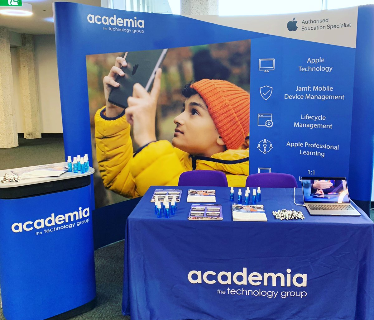 AcademiaGroup's tweet photo. A great day was had at the Schools Resource Management Conference with @educationgovuk.
Thank you to @Bowiejcecc of @W00dlandAcademy for running a fantastic presentation with our sales director, Luke H-Y, on removing barriers to learning with #iPad.
#SchoolRM22 #AppleEDUchat https://t.co/pDmgvrP5GS