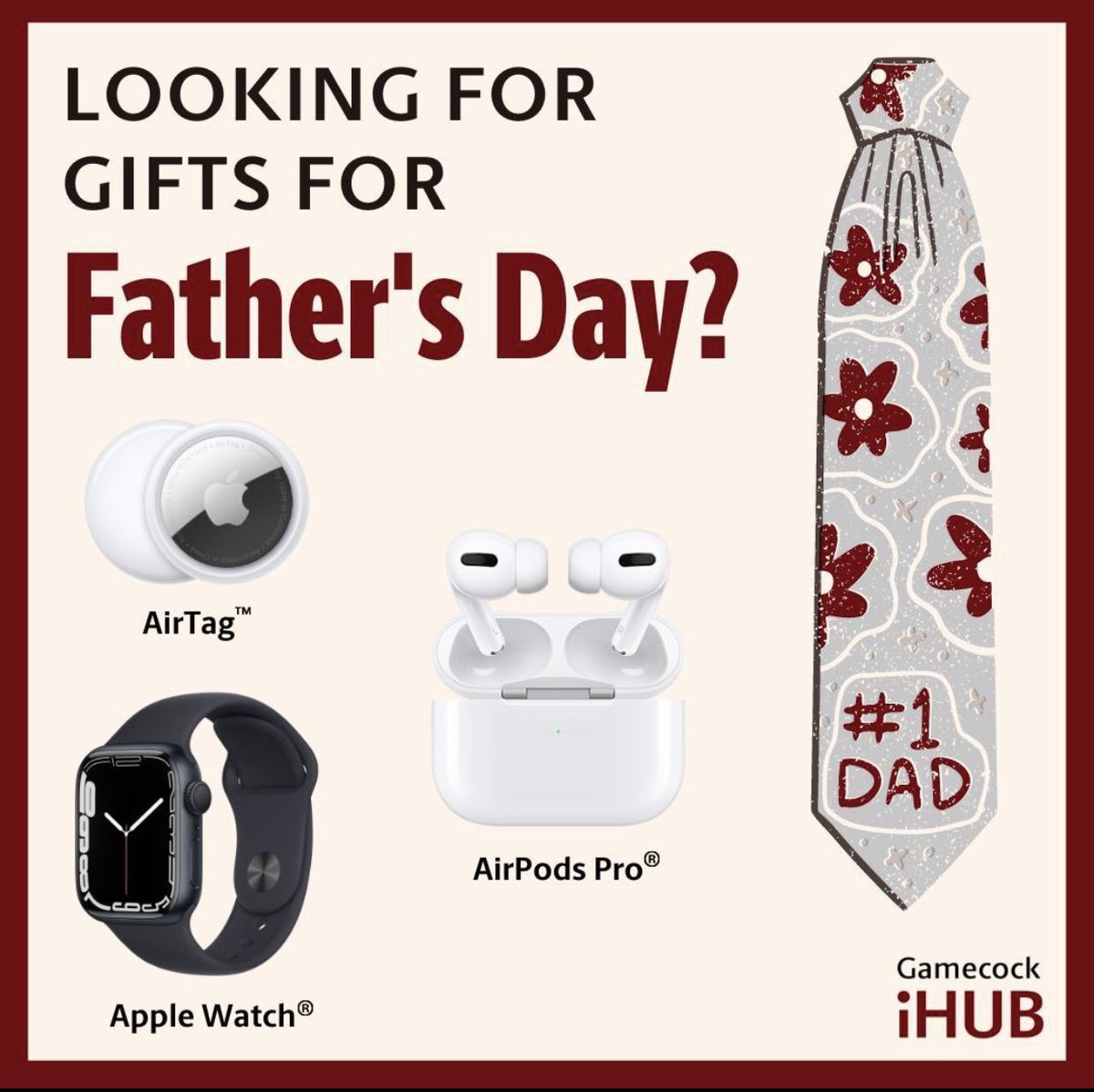 GamecockiHub's tweet photo. With Father’s Day right around the corner, the Gamecock iHub is the place to be! https://t.co/7crYkANs9r