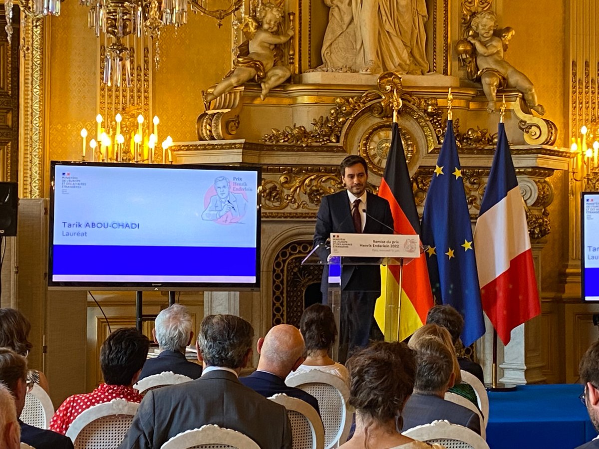 thehertieschool's tweet photo. Congratulations, félicitations, Glückwünsche! 🎉🎉🎉 @S_Stantcheva &amp; @tabouchadi take home the first-ever Henrik #EnderleinPrize for their research on the future of 🇪🇺. 1/3

@sciencespo @francediplo_EN @GermanyDiplo @DelorsBerlin @CBeaune @AnnaLuehrmann @NuffieldCollege @Harvard https://t.co/2DalfQctpz
