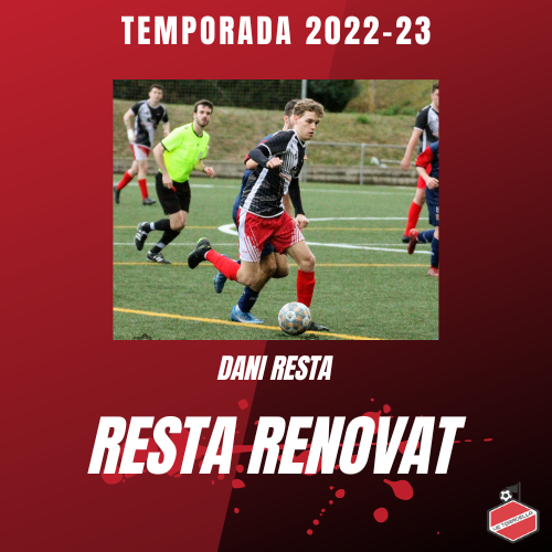 uetorroella's tweet photo. ‼️ Juga amb esmòquing i corbata i amb tota la classe del Baix Empordà. Dani Resta, "el mag de Tor"🎻, renova per la temporada 2022/23 a #2aCat1 🔴⚪️🔴
Apostem pels de casa!
.
.
.
#lladreburros #viladelmeu❤️ #celebremho https://t.co/DiUh6I5tSY