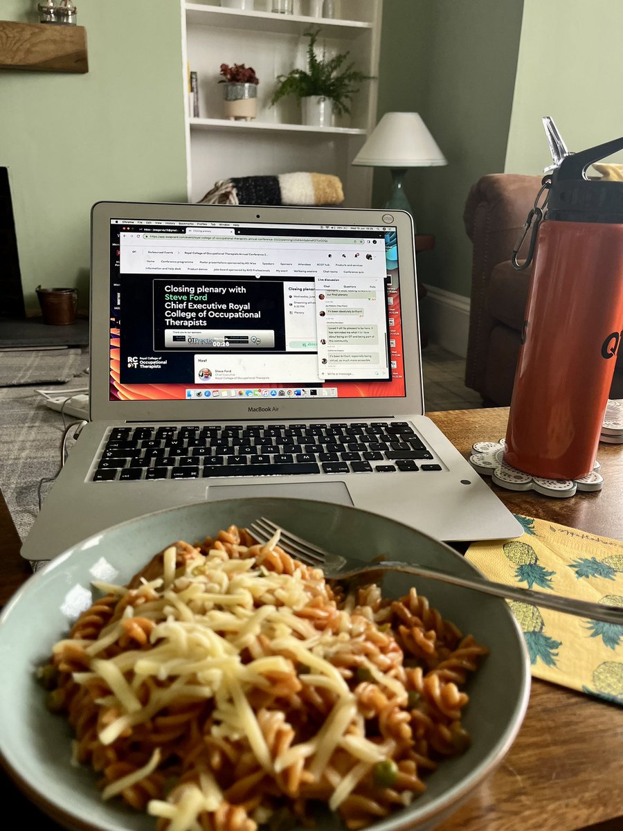 Jess Garvey (@jessgarveyot) on Twitter photo All set for the #ClosingPlenary of #RCOT2022 with <a href="/SteveGFord/">Steve Ford</a>. Wilting from being on screen all day but nothing a bowl of pasta won’t sort out 😂 what a great two days. So much to reflect on and take back to practise 💚 #LoveMyProfession #EndOfConferenceSpam All set for the #ClosingPlenary of #RCOT2022 with <a href="/SteveGFord/">Steve Ford</a>. Wilting from being on screen all day but nothing a bowl of pasta won’t sort out 😂 what a great two days. So much to reflect on and take back to practise 💚 #LoveMyProfession #EndOfConferenceSpam