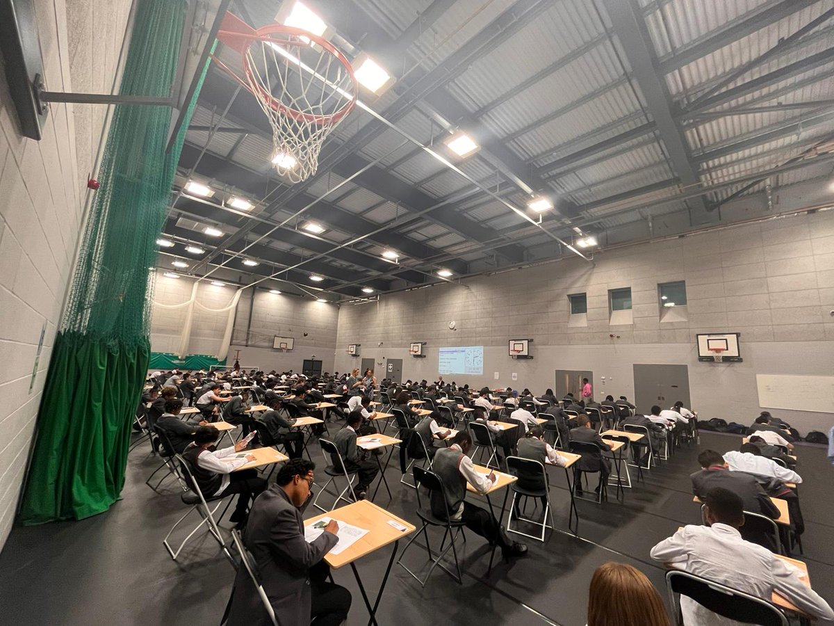 Yr7 &amp; 8 students showing excellent focus in their end of term exams today! #hardwork #exams 🧑‍🎓👩‍🎓