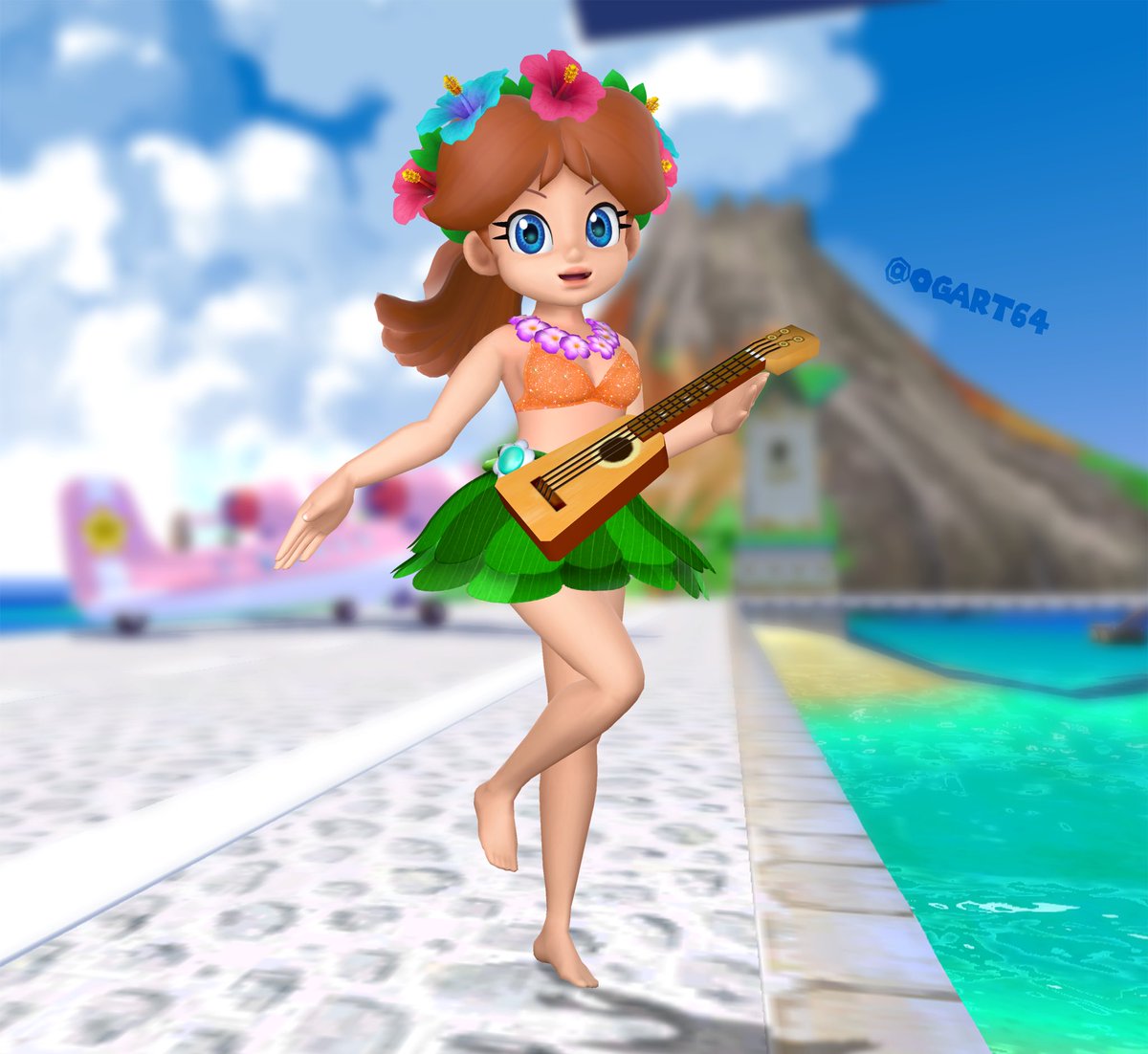 Daisy really is becoming one with the Piantas for Delphino island