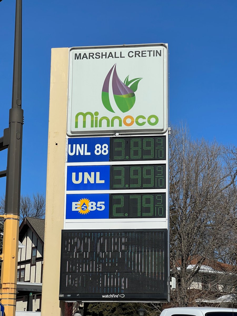 GrowthEnergy's tweet photo. The proof is at the pump -- higher blends of biofuels keep prices down for drivers across the country. https://t.co/r17qYYkrR1