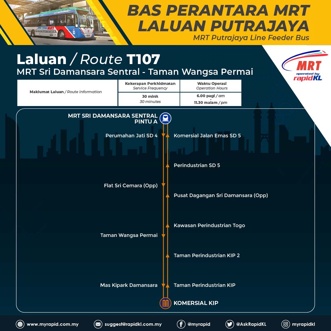 myrapidkl's tweet photo. Mulai 16 Jun 2022, perjalanan anda kini lebih luas dgn perkhidmatan bas perantara MRT Laluan Putrajaya.
Perkhidmatan bas perantara akan mula beroperasi pada jam 3.00 ptg.
Jangan lepaskan peluang untuk mencuba perkhidmatan bas perantara ini.
#RapidKL
#JOMNAIKMRT
#PYLINEPHASE1 https://t.co/oyVX1N5yVH