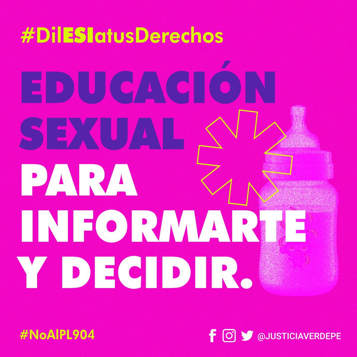 dchavezd's tweet photo. Educación sexual para decidir ✊🏽
#CastilloObservaYA https://t.co/o488n1jWMs