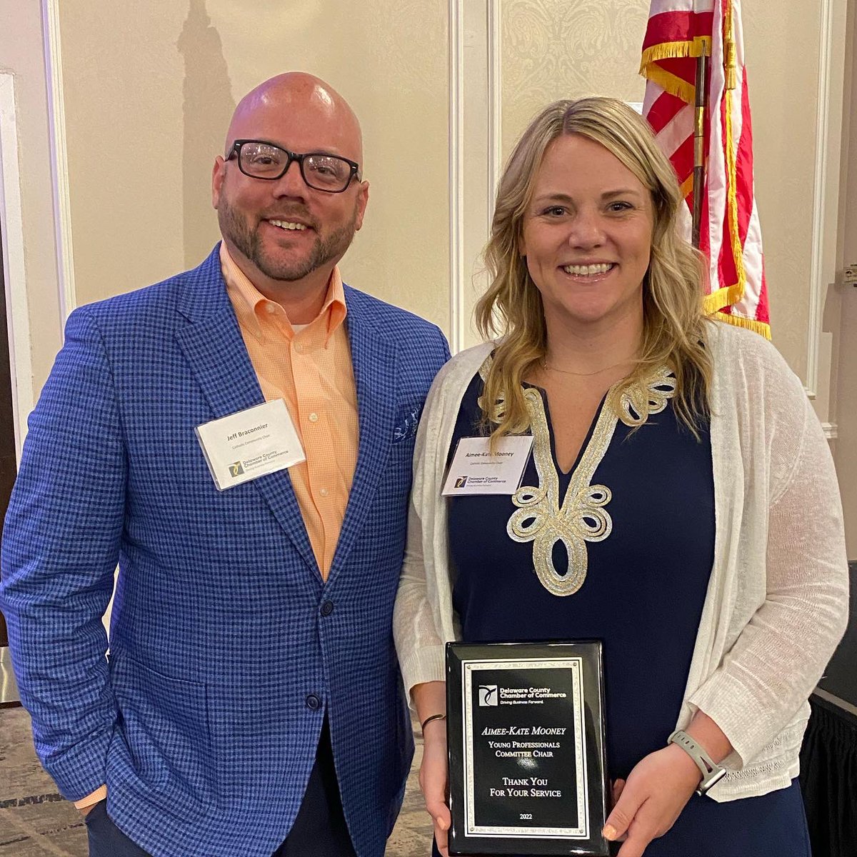 cccshines's tweet photo. Congratulations to Mrs. Aimee-Kate Mooney for her continued contributions to the Delaware County Chamber of Commerce as Outgoing Chair of the Young Professionals Committee! @DelcoChamber https://t.co/ZPafI1sjeQ