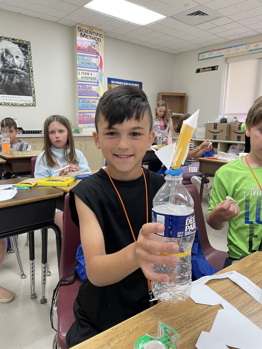 WeaberTim's tweet photo. STEAM Camp Day 3:  The children are learning about how STEAM is everywhere.  The campers investigated plant stems, built birds nests, launched hot air balloons, learned experimental design with made ice cream, finish squeeze bottle rockets. #nlsd4u https://t.co/HXkhItuVwW