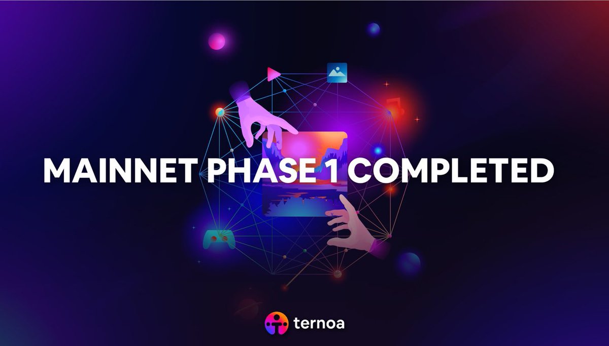 ✅ Finalizada la fase 1 de la red principal de Ternoa

Tras unos meses de duro trabajo y varios lanzamientos, hemos terminado con el core de la mainnet.

Lee todo sobre ello:
🇬🇧 <a href="/BTCTN/">Bitcoin.com News</a>: ow.ly/mobJ50JyocM

<a href="/PolkadotEspanol/">Polkadot en Español</a> @substrato_io