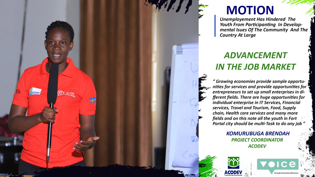 VoiceofToro's tweet photo. Youth in @FortPortalCity1 discussing; Unemployment has hindered the youth from participating in development issues of the the community and the country at large
@ACODEVU
#Voiceproject #Linkandlearn https://t.co/AowI0LyiGg