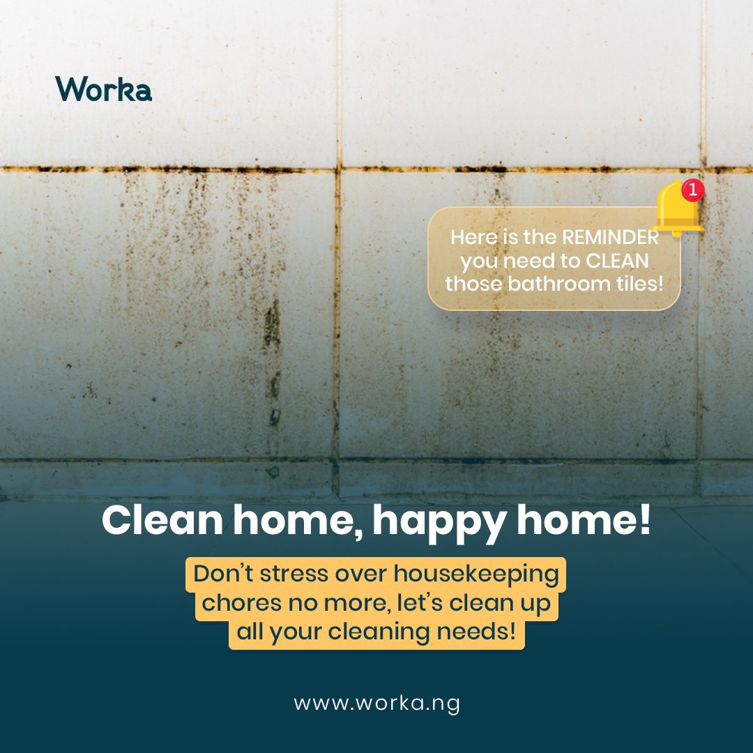 theworkahq's tweet image. Don’t stress over house keeping chores no more, Worka it…
#abuja #healthylifestyle #worka