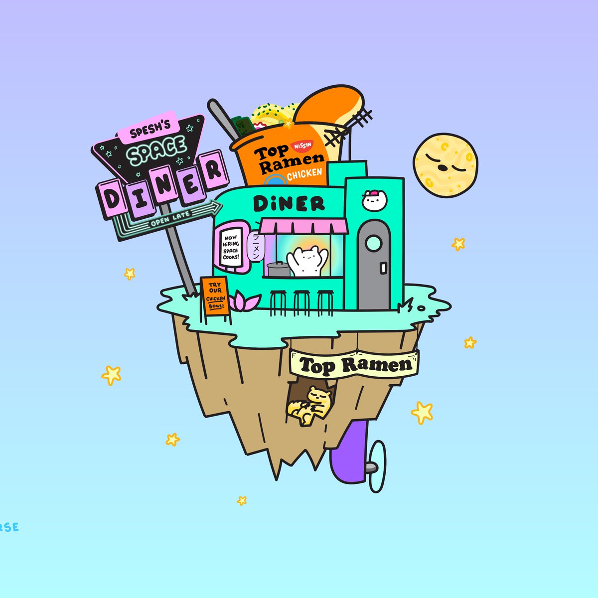 ✨🍜TOP RAMEN X CMU🍜✨

Announcing our partnership with <a href="/WeAreTopRamen/">Original Top Ramen</a>
for NFT NYC!!! We are excited for the team at Nissin Foods to join the universe!💫

Want to slurp down a warm bowl of ramen at NFT NYC? Come visit our Ramen Bar at Spesh’s Space Port—June 22nd and 23rd.