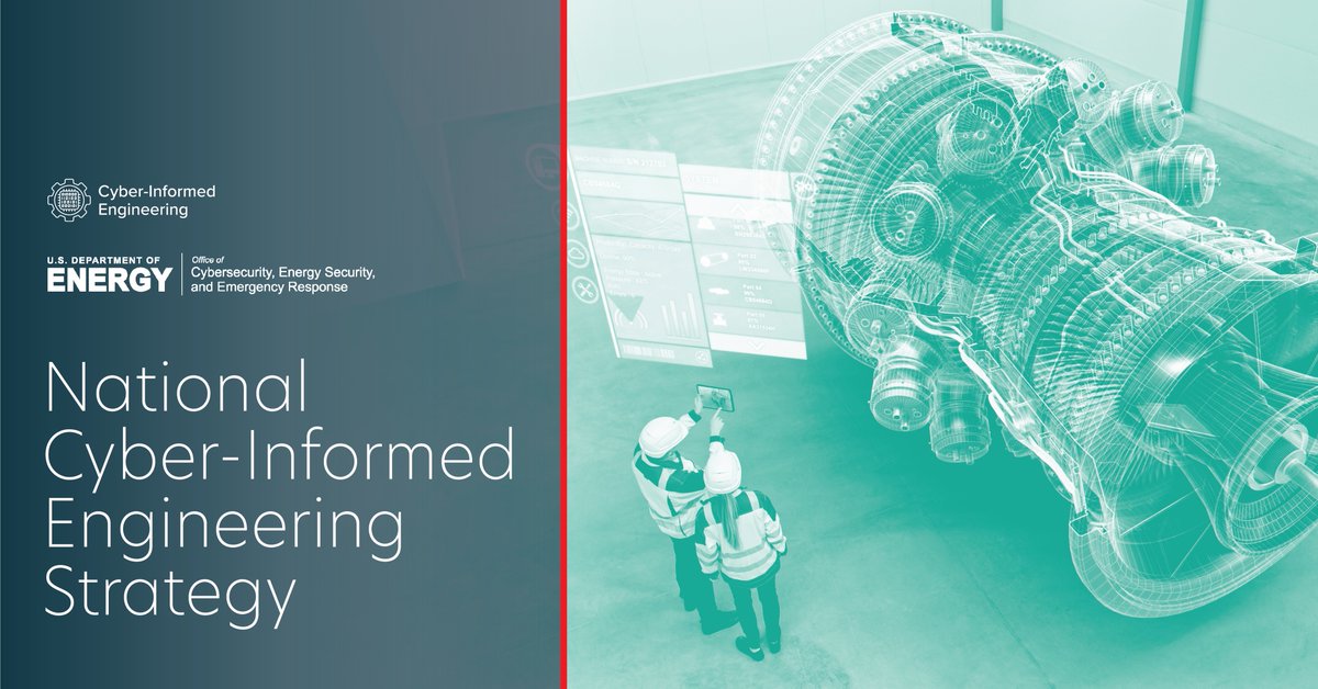 ENERGY's tweet photo. Stronger cybersecurity 💻 = stronger energy grids.

Our latest strategy from @DOE_CESER aims to develop training, tools, and practices to protect our energy systems against cyber attacks, so every community has access to more resilient, cleaner power. https://t.co/5AJvTIyJal https://t.co/A9lKTOmv1S