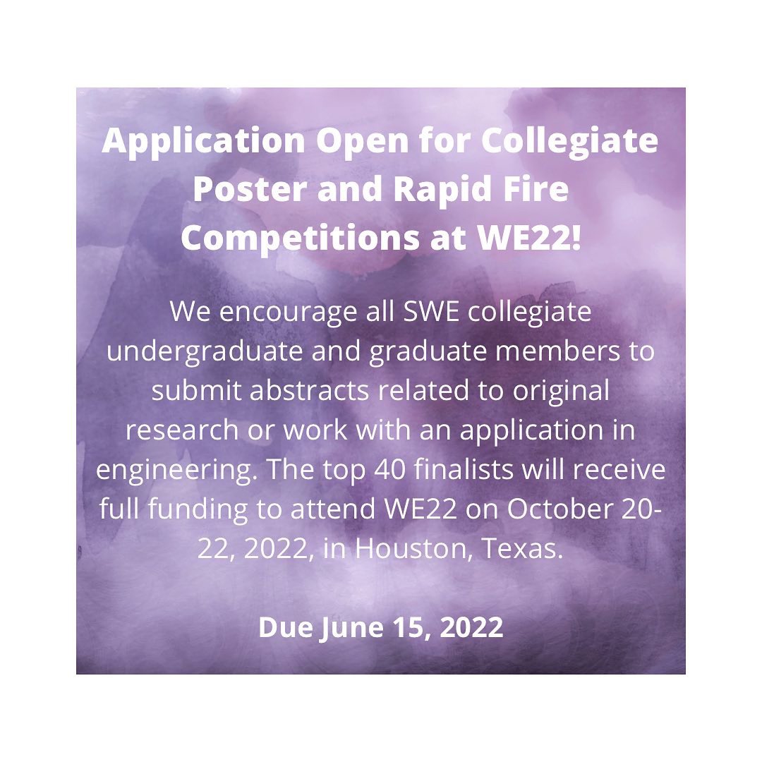 SWE_grad's tweet photo. GradSWE Weekly Updates!

All links can be found in our linktree

https://t.co/sg9OZiwejs https://t.co/IkEbLPHsI7