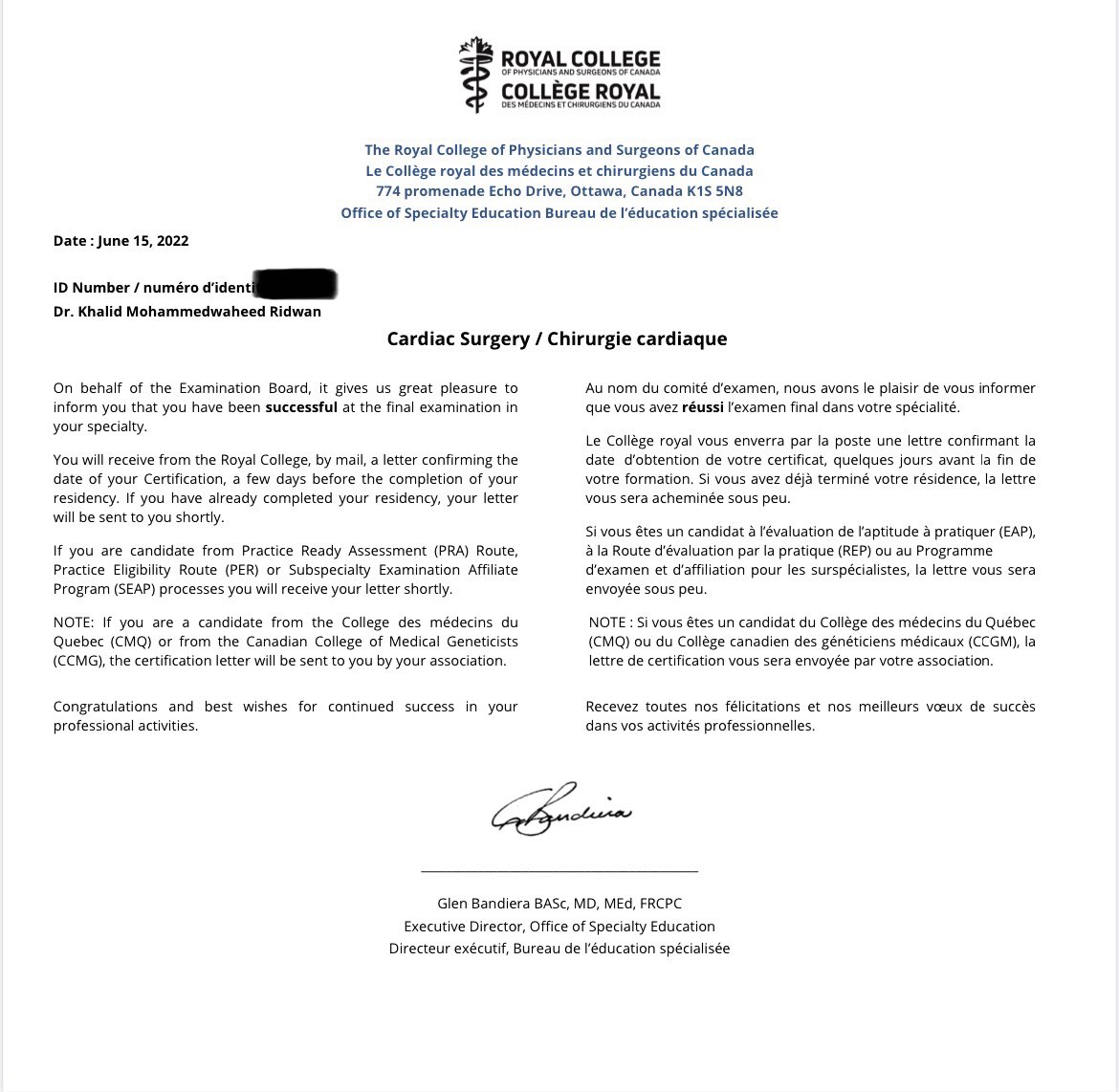 KhalidRidwan7's tweet image. Officially have passed the Royal College Exam.Thank you to everyone that helped me throughout this journey, especially my family, friends, and mentors.
Thank you @mcgillu! Philadelphia here I come ! 🇸🇦🇨🇦🇺🇸
@surgedmcgill #FRCSC