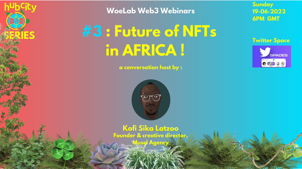 We have a new host for our next twitter space on 19-06 ! The master of gamificación <a href="/kofisikaandI/">kofi sika LATZOO 🇹🇬🇸🇳🇪🇪🎮👨🏾‍🏫</a> .

Do you want to know more about the future of #NFTs  in #Africa , we'll save the date