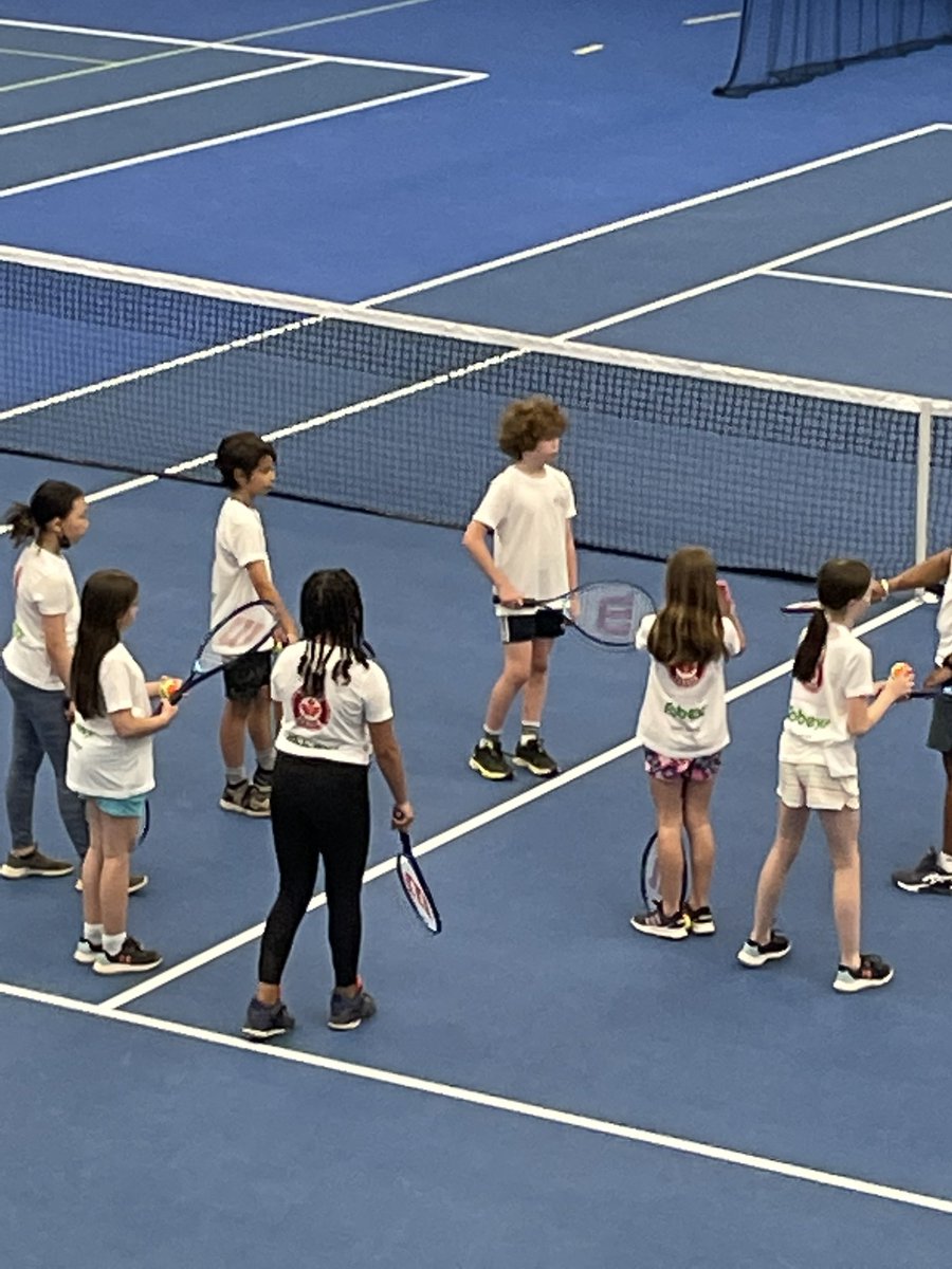 Thank you to <a href="/AtlanticTennis/">Sobeys Atlantic Tennis Centre</a> for the amazing opportunity today! The students enjoyed their lesson, and love their new shirt and tennis racquet! <a href="/RockyElementary/">Rocky Lake Elementary</a>