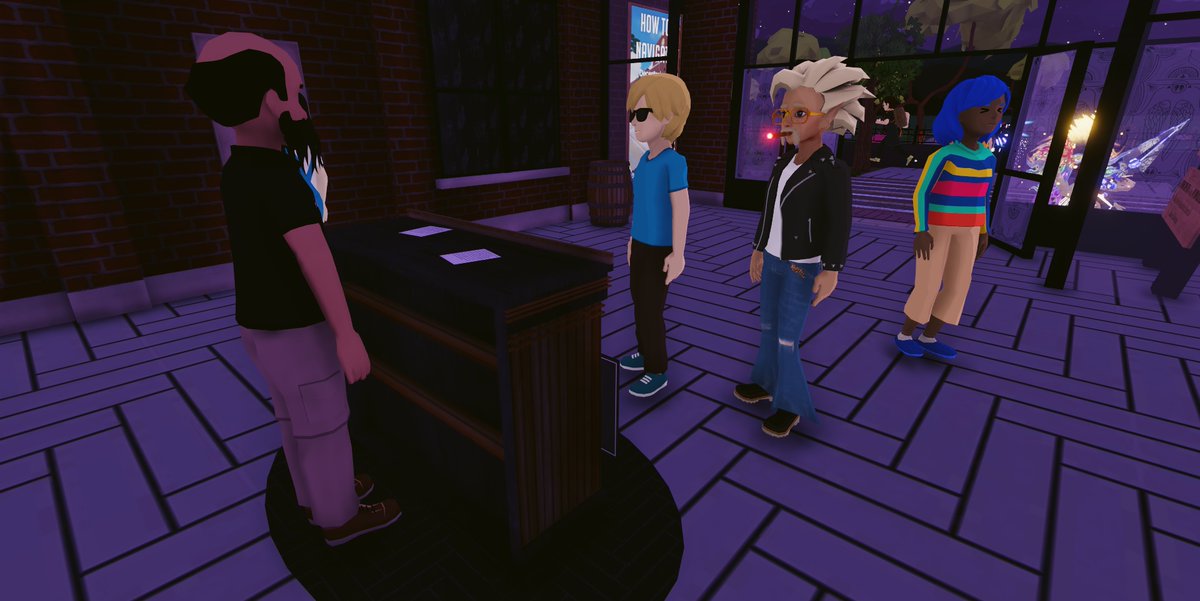 JsCoincollector's tweet photo. Welcome to the #Metaverse! Thanks for letting us tour the #MetaDistillery 📸😯🤔📸 The place is awesome! 🤯 Now I know how one of my favourite drinks are made 😁 Cheers!
@Angels_Envy #ANGELSENVYMetaDistillery #NationalBourbonDay #Decentraland #Wearables https://t.co/i2ZBj2Xk03