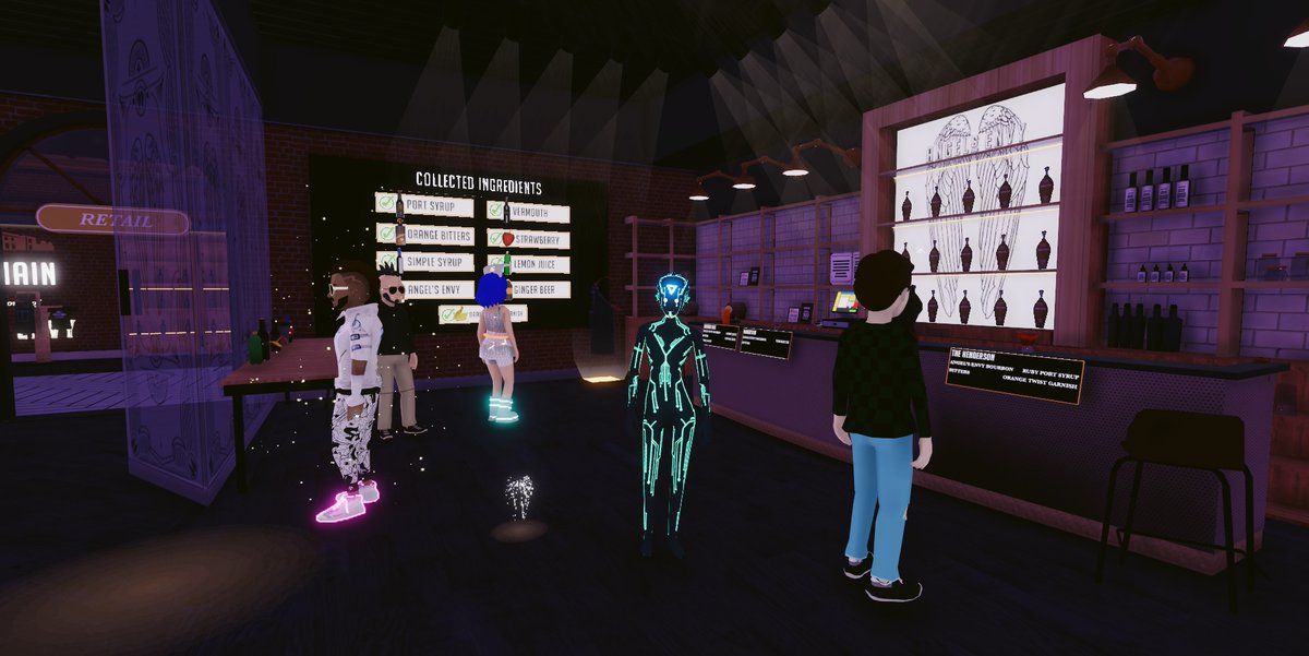 JsCoincollector's tweet photo. Welcome to the #Metaverse! Thanks for letting us tour the #MetaDistillery 📸😯🤔📸 The place is awesome! 🤯 Now I know how one of my favourite drinks are made 😁 Cheers!
@Angels_Envy #ANGELSENVYMetaDistillery #NationalBourbonDay #Decentraland #Wearables https://t.co/i2ZBj2Xk03