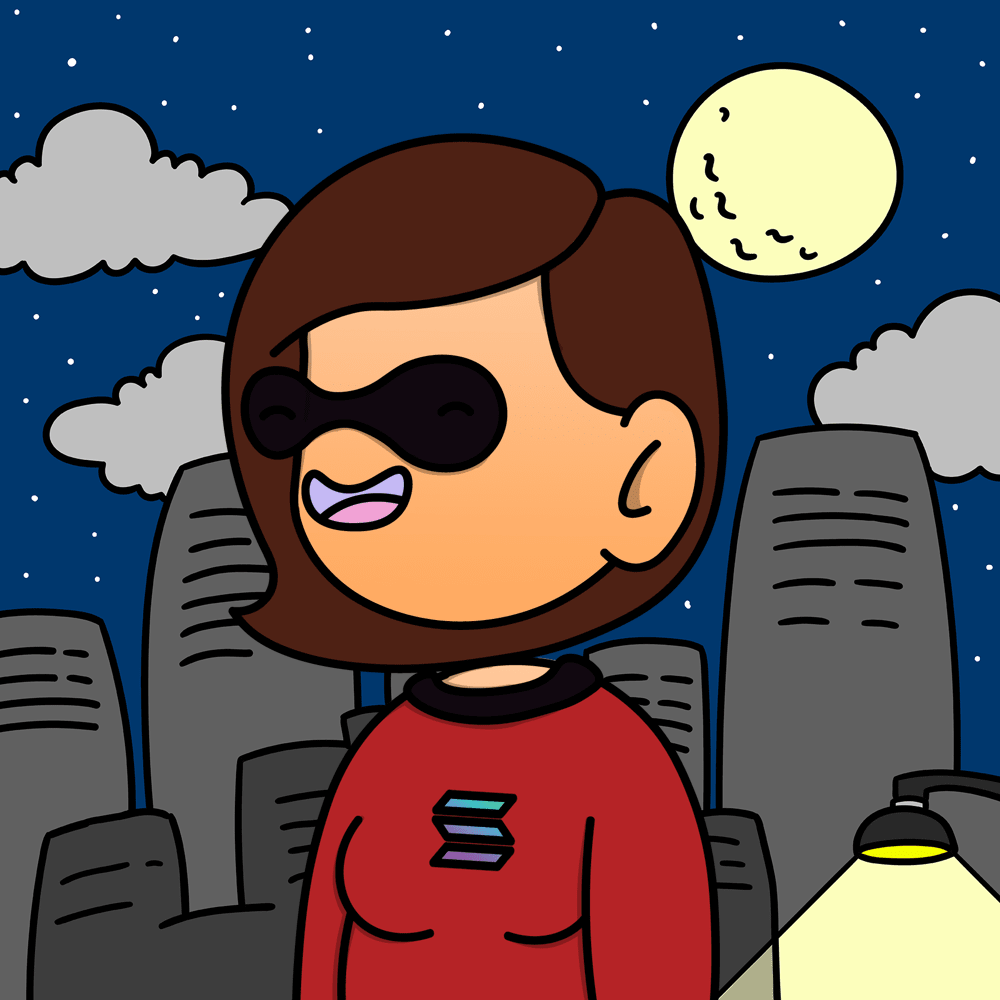 DWoSol's tweet image. 10th EPIC #DWOS REVEAL 🔥: 
meet Rubber girl🦸‍♀️
Some say she got her abilities to stretch her limbs due to a factory reaction she was caught up in 🧨. But the bright side is she&apos;s with the good people now. 
We are getting close to finish our epic reveals, stay tuned #sol fam 😎