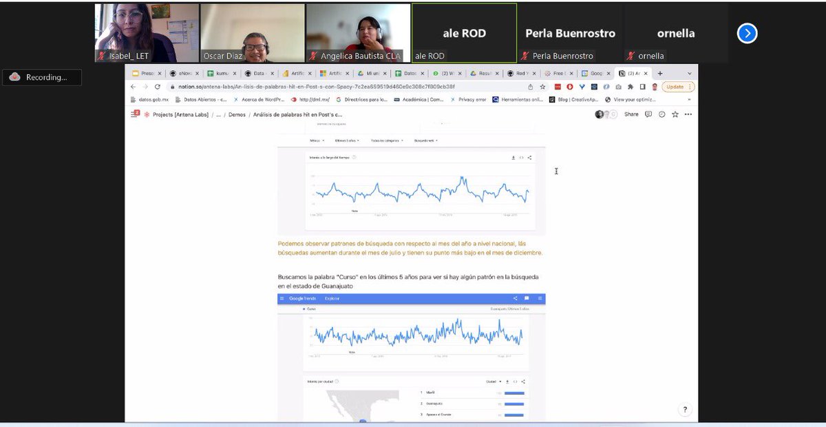 "La visualización de datos permite tener perspectiva de la información, dando un panorama para obtener mayor información de los datos", Karen Legarreta, CEO de Geostratégico Kova: testimonio de nuestra #eNovadora tras el taller de Visualización de datos II 📊📈