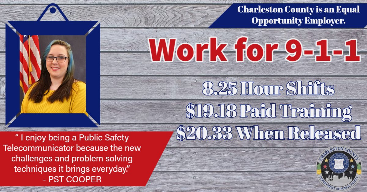 PDowd_911's tweet photo. 📣8.25 HOUR SHIFTS🗣
That’s right, in case you missed it last week. 
We have introduced 8.25 hour shifts to our shift options.

Apply today at https://t.co/KHvCGtmqzX to come save lives with us!
#WorkFor911 #WeSaveLives #911Dispatch #Career #PublicSafety https://t.co/F1kDBcbV1g