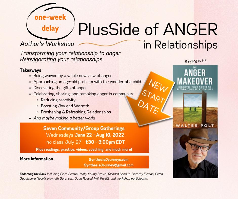 aap_org's tweet photo. A powerful workshop from my friend Walter Polt, based on his book The Anger Makeover.
In this program you will learn how to deepen your relationship to anger and discover the gifts beyond the experience. https://t.co/qnJVQ1D4Lh