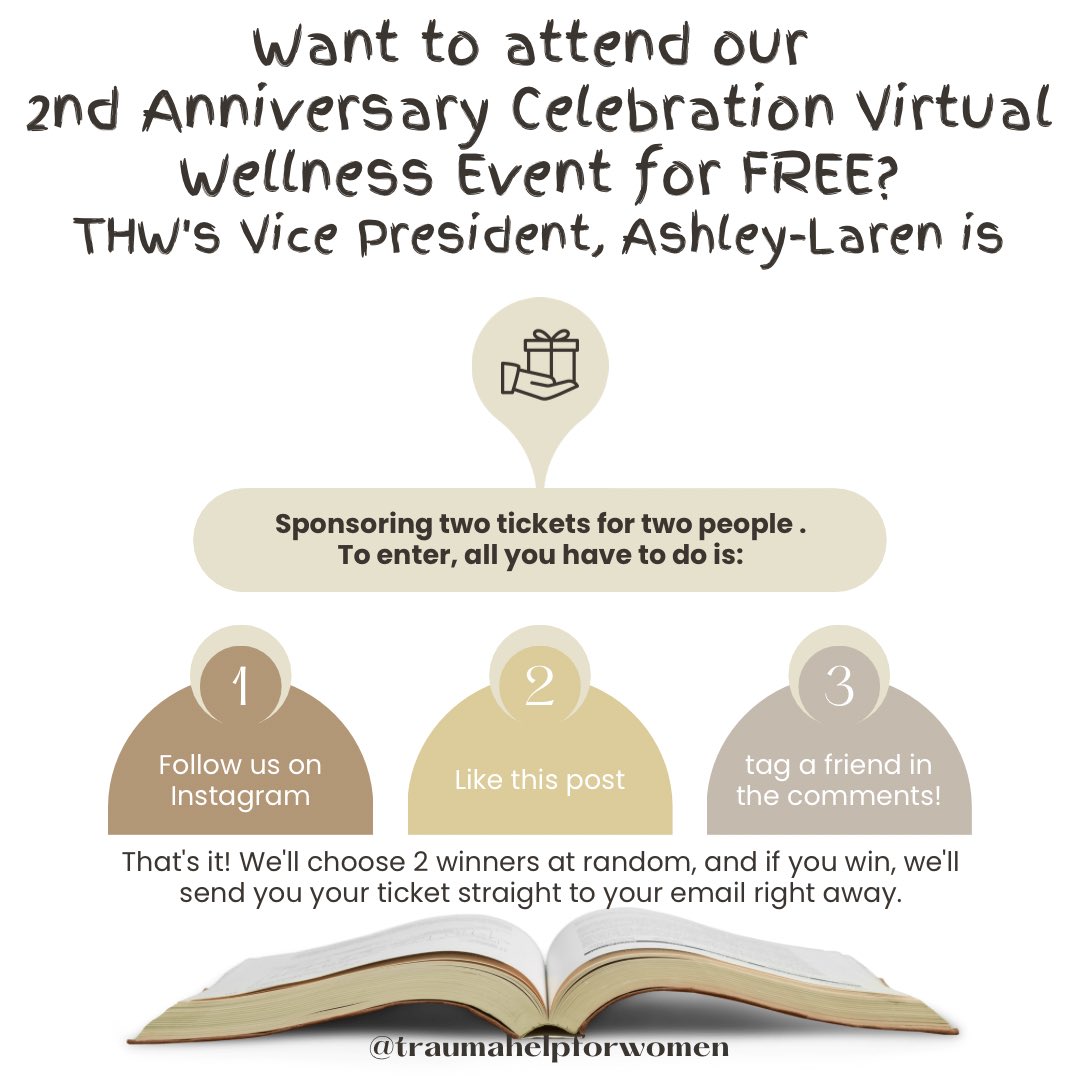 traumahelp_'s tweet photo. Join and follow us at https://t.co/zCbVmMcTYY for a chance to receive a FREE ticket to our 2nd Anniversary Wellness Celebration!
Sponsored by THW Vice-President Ashley-Laren Smalls. #traumahelpforwomen
https://t.co/G8uDjPHpPk
#twoyearsofservice
#Pride #Juneteenth #PTSD https://t.co/zwqdejvzow