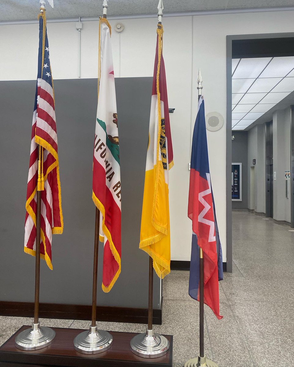 In honor of celebrating #JuneteenthDay on June 19th, the City of San Diego raised the Juneteenth flag at City Hall. 

Juneteenth is American history. This holiday recognizes the day Black enslaved people were notified of their freedom in Galveston, Texas, separate from July 4th.