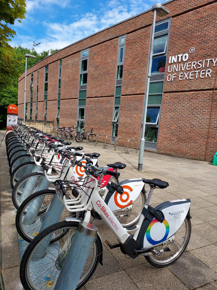 CoBikesElectric's tweet photo. CALLING ALL .@UniofExeter STUDENTS! Our station at The Forum has moved. You can now find our new bigger and better Co Bikes station at the @INTO_Exeter building. Tell your friends, fellow students and lecturers. Happy Co Biking.

#StudentLife #ExeterStudents #ExeterStudentGuild https://t.co/xx4XS9QTnM