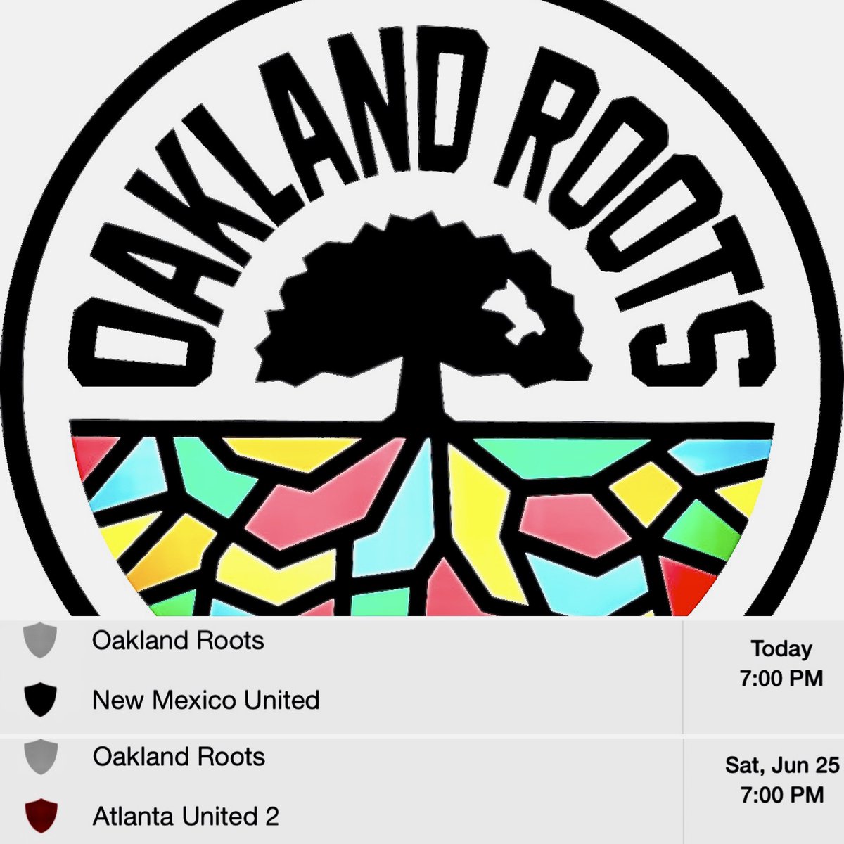 jeanquan's tweet photo. Looking forward to the #USL #OaklandRoots #homegame tonight at #LaneyCollege 7pm. This is a rematch with #NewMexico, they tied 2-2 in March. Tickets start at $25 https://t.co/N61jUbzjM6
#oaklandrootsradicals #homegrownhooligans 
#weloveoakland https://t.co/FpZVrXgddj