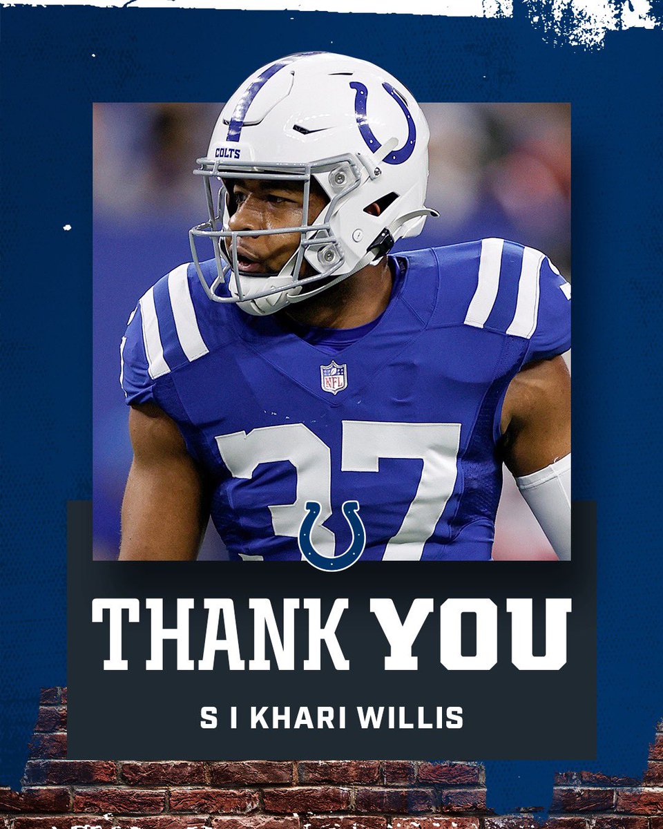 Colts's tweet photo. Best of luck in retirement, Khari! https://t.co/Ir1bJXKGZr