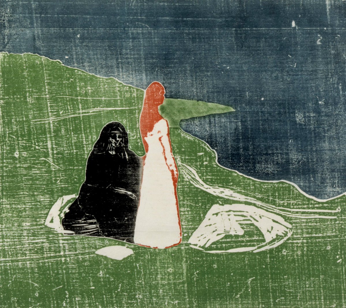 artistmunch's tweet photo. Edvard Munch, Two Women on the Shore ; Women on the Beach, 1898 #artmuseum #museumarchive https://t.co/4xIg7zIXJV https://t.co/yHbltDp2pn