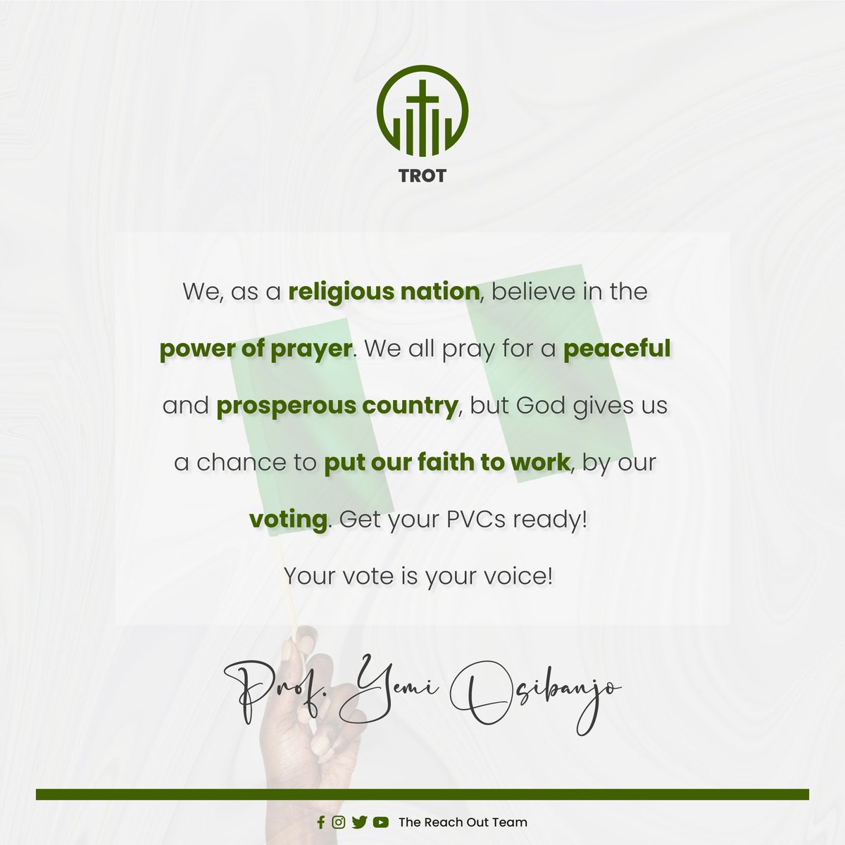 Reach_4_Christ's tweet photo. Don't just talk, pray and do nothing; put your faith to work!!
#Faithwithoutvotingisdead
#PVCs 
#TrendingNow 
#DemocracyDay 
#Thereachoutteam https://t.co/0IeEGqq1WM