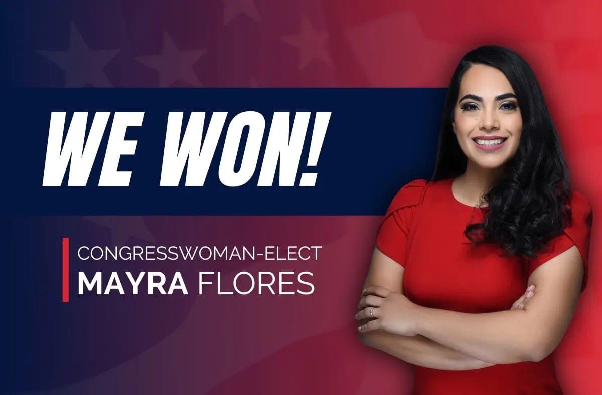 An Absolute DREAM @MayraFlores2022 🥺❤️🙌🏻🇺🇸🇺🇸

Still processing it all.. What a WIN for South Texas, our great state, and the nation! 🇺🇸😭🙌🏻👏🏻🔥

#BLESSED #WEWON #HISTORIC #HISTORYISMADE