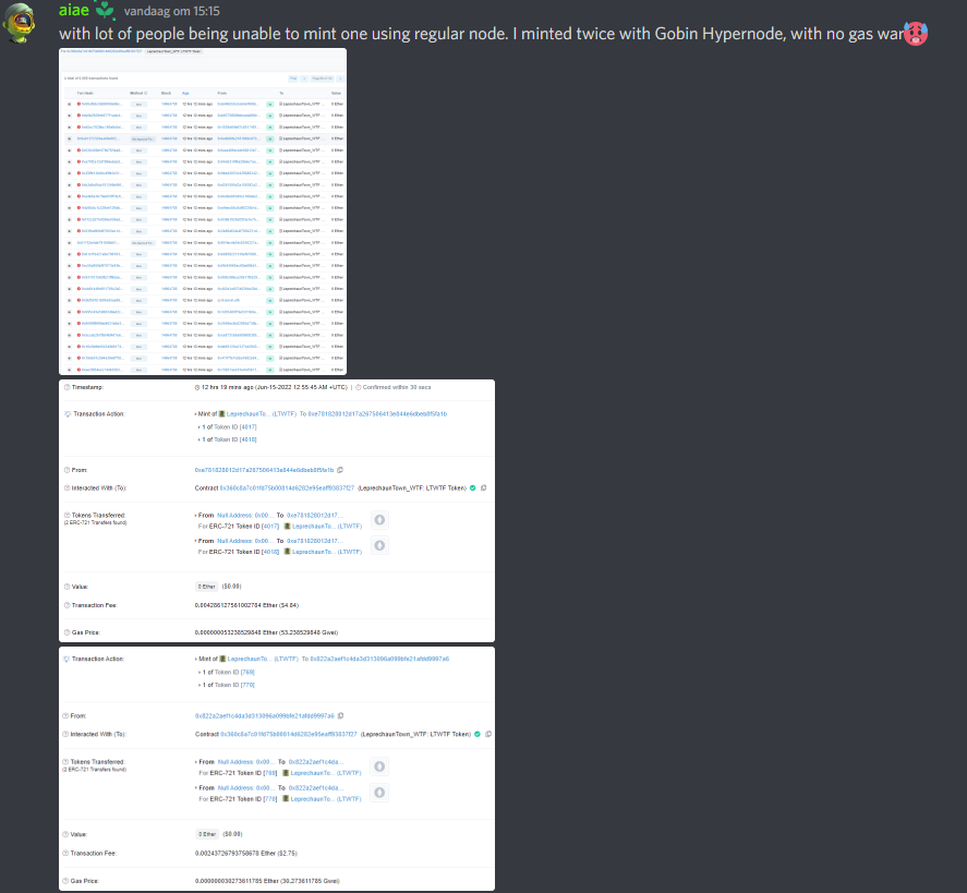 anevia_io's tweet image. Not convinced yet about our private hypernode?

See the result from one of our community members at a highly anticipated mint, where others all failed to mint through the public node but the hypernode easily came through with 2x2 mints as a result!

#hypernode #nft #nftutility