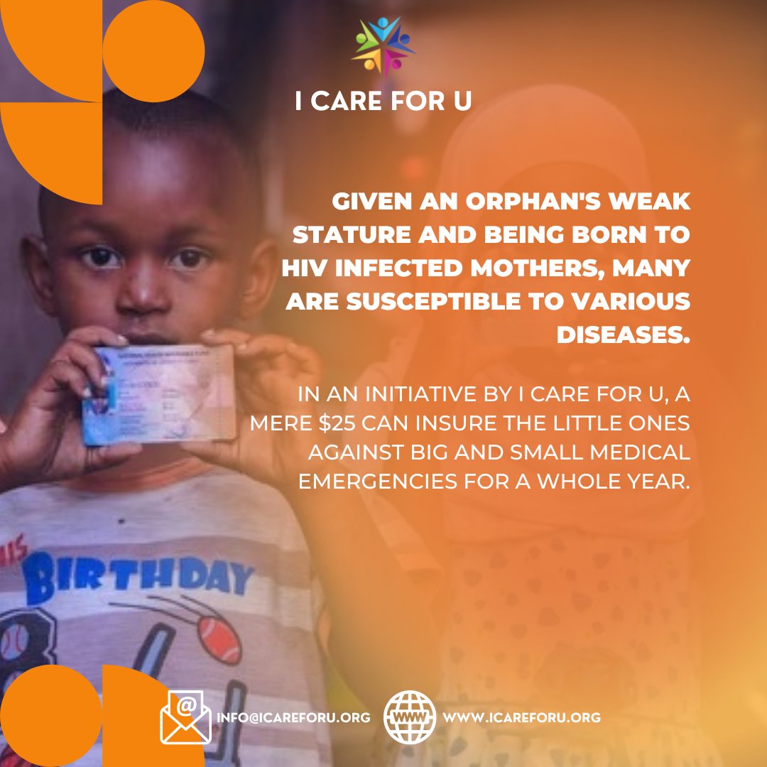 ICareForUorg's tweet photo. Help us provide health insurance to orphans.

Be a part of the Raise the Children Campaign.

Join hands with https://t.co/AwYtubn3pz

Donate today!

#donate #donateforacause #donatefororphans #helporphans #orphancare #Support #icareforu https://t.co/mFO69VAHbF