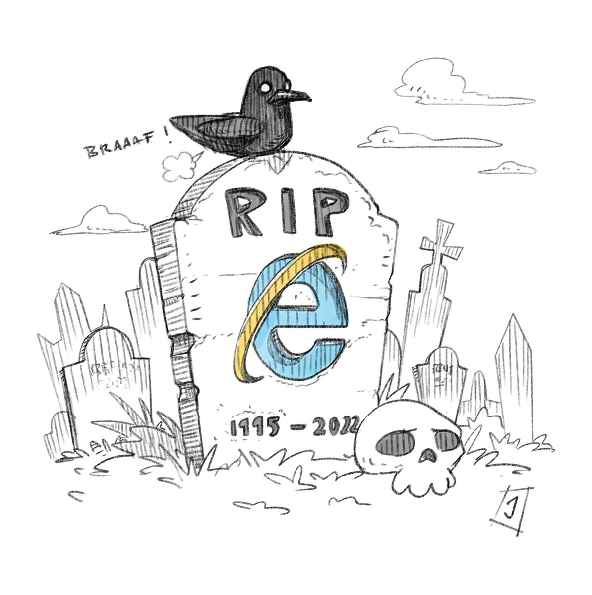 ForgePapal's tweet photo. The end of an era. #InternetExplorer https://t.co/atsLmkfK5K