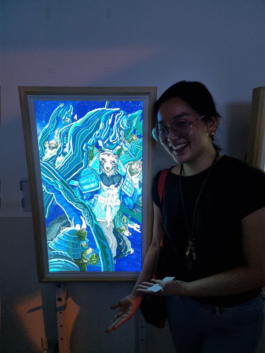 cam_is_frillion's tweet photo. Art is fo sale at https://t.co/4FTQLAI9Y7
#NFTartist @LikhaNft awesome frames by @MomentoFrames ✨️ https://t.co/Sx9cJq1FiU