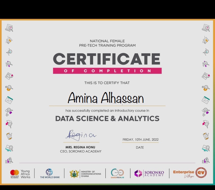 miss_alhassan's tweet photo. @GhanaTechLab @EVhubaccra thanks so much for the training, looking forward to the marina training. Finally got my Pre-tech cert everyone ๐๐ฅฐ https://t.co/zE9p8Aenim