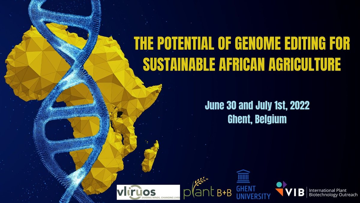 PlantBB_IPBO's tweet photo. Come and join us for the symposium on genome editing and the potential of this technology to be transformative for African Agriculture. Click on this link for more info. / registration https://t.co/dl4wOxY4cx.  deadline: 24th June 2022. 
#IPBOsymposium2022 #genomeEditing https://t.co/vtcWwFDJ7g