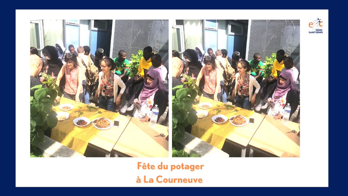 mitiajawas's tweet photo. Lundi dernier, les stagiaires de #LaCourneuve ont organisé avec leurs formateurs et les résidents de la cité des #4000 une fête de leur potager urbain. Au programme : #récoltes ; #cuisine et #dégustation #solidarité #écologieurbaine #prendresoindesoi #e2c #e2c93 #insertion https://t.co/HvOA5rLC0O