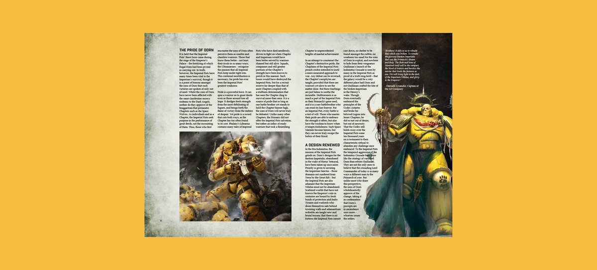 dc4graphics's tweet image. A small project to redesign the first few pages of a Imperial Fist Codex made by games workshop.

#warhammer40k #Typography #codex
