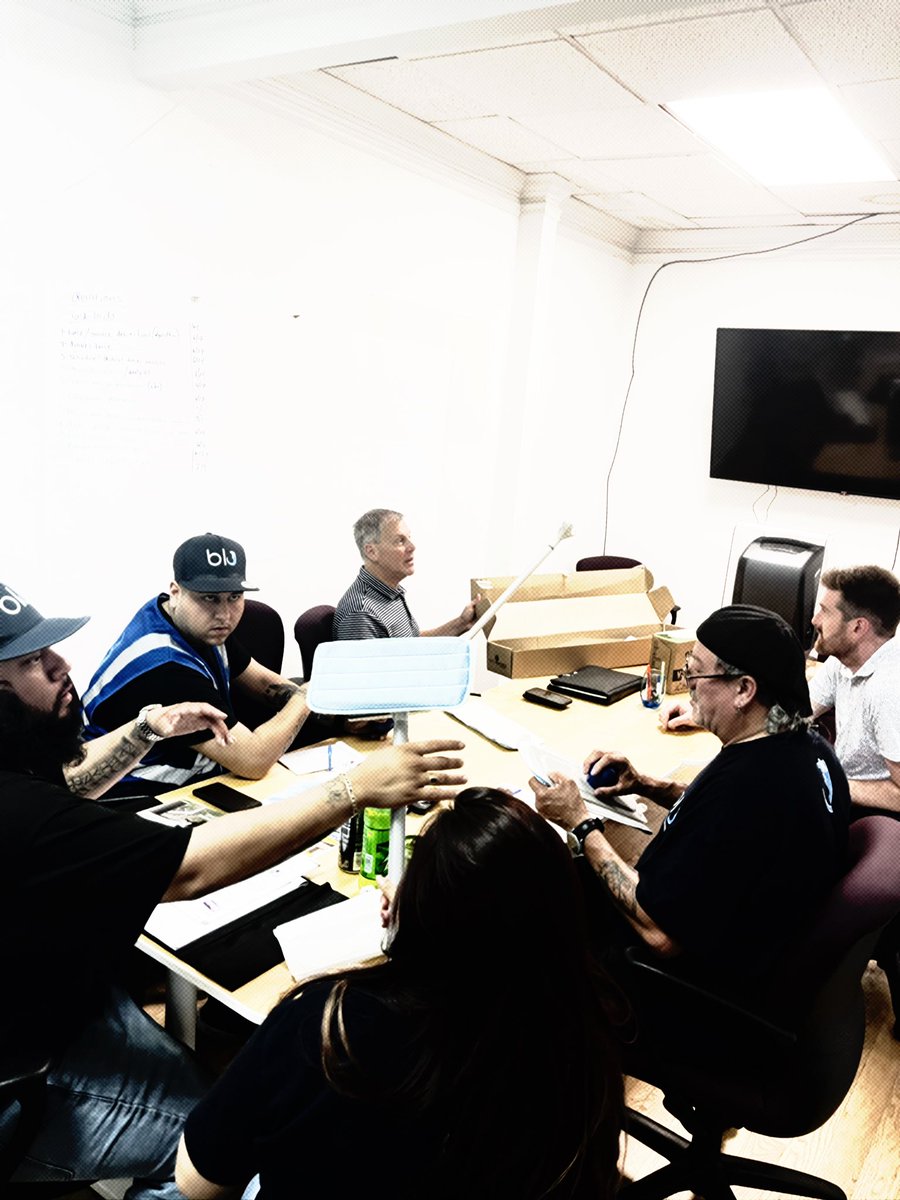 From the restroom to the board room.
.
Our technicians testing  products and make decisions to move our team forward.
.
#leadersbuildleaders #blucrew #cleaning #chicago