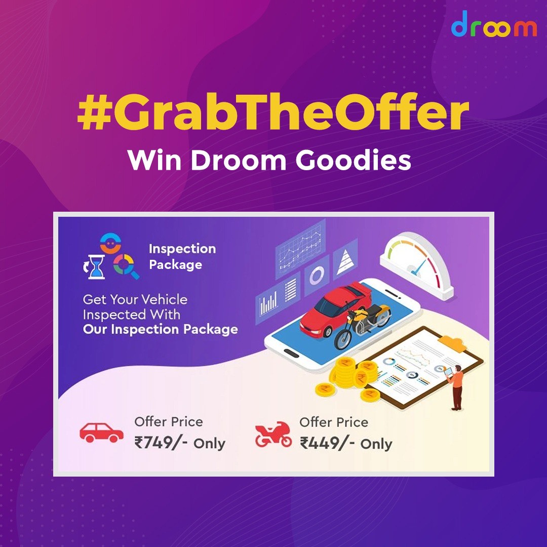 letsdroom's tweet photo. #ContestAlert 🥳
Go to our website, https://t.co/WlYv2pmfOs, take a screenshot of the offer of Inspection Package &amp; share it in the comments section to Win Droom Goodies. Do follow us, use #GrabTheOffer &amp; tag your 5 friends. T&amp;C: https://t.co/vngFrHaJ5z
#TwitterContest #contest https://t.co/ja1gfwgWz5